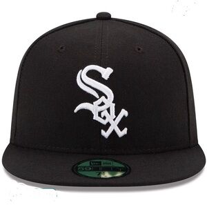 Chicago White Sox 59 Fifty new era licensed MLB cap hat Black fitted 6 7/8